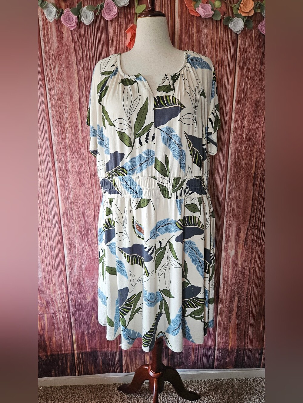 NWT Tahari Jersey Knit Midi Dress Plus Size 2X